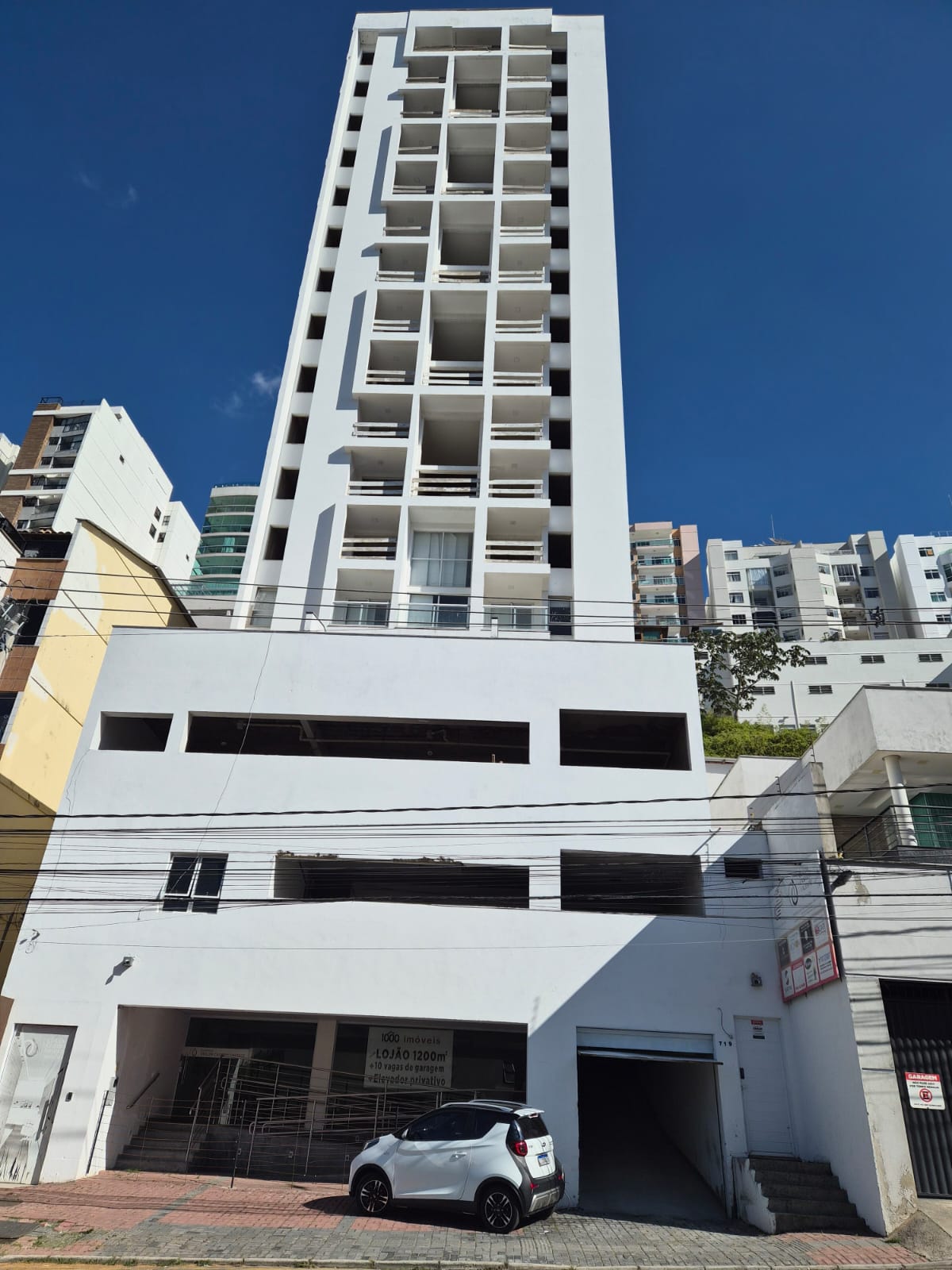 Fachada atual, vista frontal